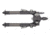 Tier One Tactical Bipod - Carbon Tilt Picatinny 9in, Black, T1BTCTP230