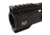 EDEMO Tiger Rock AR-10/LR-308 Hybrid Cut Super Slim M-LOK Free Float Handguard, 12 in, Black, FML308-TC-R-12C#, EDEMO1