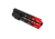 Tiger Rock AR-15 Angle Cut Clamp On M-Lok 7in Handguard, Black Base, Cerakote, Gradient, Red, Medium, FMLUS-7D-RED-GRADIENT