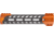 Timber Creek Enforcer 9in M-Lok Handguard, Orange Anodized, CF E9 HG OA