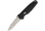 Timberline Button Lock Folding Knife, Closed 4.25in, Blade 3in L SS L Partially Serrated Edge L Bead Blast, Handle Black L Aluminum, Thumb StudS L L Pocket Clip L Thumb Ridge, Tanto Blade, TM94051
