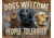 Tin Signs Dogs Welcome, 12.5in X 16in, 2279