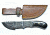 Titan Damascus Series Fixed Blade Knife 8in TD-085, TDK-85