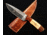 Titan Damascus Steel Fixed Knife 8.6in, TD-087