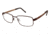 TLG NU021 Eyeglass Frames - Frame Matte Brown, Size 53/17mm LYNU02102