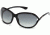 Tom Ford FT0008 Sunglasses - Shiny Black Frame Color, Gradient Smoke Lens Color