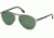 Tom Ford FT0525 Sunglasses - Shiny Light Ruthenium Frame Color, Green Lens Color