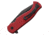 Tools for Gents Eastwood Red Folding Knife by Gudy Van Poppel, 5.25in Closed, 3.75in Black D2 Tool Steel Blade, Red Aluminum Handle, Nylon Sheath, TFG91807