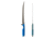 Toor Knives Avalaon Fixed Blade Knife, 9in, CPM 154 Steel, G10 Handle, Tidal Blue, Dark Grey, Avalon - Tidal Blue