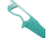 Toor Knives Jank Shank Fixed Blade Knife, 3in, CPM 35VN, Steel Handle, Teal, Jank Shank-Teal
