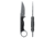 Toor Knives Jank Shank S Fixed Blade Knife, 3in, CPM M4 Steel, G10 Handle, Phantom Grey, Black Hydro Static, Jnk Shnk S - Phntm Gr