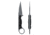 Toor Knives Jank Shank W Fixed Blade Knife, 3in, CPM M4 Steel, G10 Handle, Phantom Grey, Black Hydro Static, Jnk Shnk W - Phntm Gr