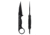 Toor Knives Jank Shank W Fixed Blade Knife, 3in, CPM M4 Steel, G10 Handle, SoCom Black, Black Hydro Static, Jank Shank W - SoCom Black