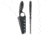 Toor Knives SOF Cortano Socom Fixed Blade Knives, 3.175in, CPM-M4, G10 Handle, Black