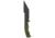 Toor Knives Tanto Fixed Blade Knife, 5.5in, CPM S35VN, Plain, G10 Handle, Phosphor Green, Black, Tanto-Phosphor Green