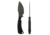 Toor Knives Vellum Fixed Blade Knife, 3.5in, CPM 154, Ebony Handle, Spanish Moss, Vellum-Spanish Moss