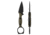 Toor Knives Viper Fixed Blade Knife, 2.625in, D2 Steel, G10 Handle, Covert Green, Viper-Covert Green