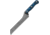 TOPS Knives Dicer 7 Bread Knife, 7.63 tumbled finish serrated S35VN stainless blad, Black and blue G10 handle, DCR71