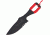 Tops Knives Key Knife Red Cord Fixed Blade Knife TPKEYDR