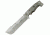 Tops Knives M4X Punisher, Black Micarta Handle, Gray Blade TKM4X-01