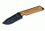 Tops Knives On Point Tactical Fixed Blade Knife, Brown, 4in, ONPT-01
