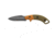 TOPS Knives VTAC Crusader Fixed Knife, 3.63in, 1095 RC 56-58 Steel, Drop Point Blade, Tan/Green Canvas Micarta Handle VTAC-02