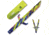Toro Knives Diablo Throwing Knives, 15.75in Overall, 8.5in 3Cr13 Blade, Graffiti Artwork SS Handle, Nylon Sheath, 82