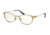 Tory Burch TY1050 Progressive Prescription Eyeglasses 3151-51 - Satin Gold/blue Mosaic Frame
