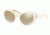 Tory Burch TY7121 Prescription Sunglasses, 55mm, Ivory / Orange Circular T Prin, TY7121-17326E-55-SV