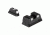 Trijicon Bright &amp; Tough 3 Dot Green Front/Rear Night Sight Set - CZ75 &amp; CZ99 w/Dovetail Front