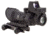 Trijicon 4x32 ACOG Rifle Scope, Center Illuminated Amber Crosshair .223 Reticle w/ Colt Knob Thumbscrew Mount &amp; LED 3.25 MOA Red Dot RMR Type 2, Black, 100556
