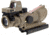 Trijicon 4x32 ACOG Rifle Scope, Dual Illuminated Red Chevron .223 Reticle w/ Colt Knob Thumbscrew Mount &amp; LED 3.25 MOA Red Dot RMR Type 2, Cerakote FDE, 100570