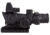 Trijicon 4x32 ACOG Rifle Scope, LED Red Crosshair .223 Reticle w/ Colt Knob Thumbscrew Mount &amp; LED 3.25 MOA Red Dot RMR Type 2, Black, 100558