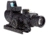 Trijicon 4x32 ACOG Rifle Scope, LED Red Crosshair .223 Reticle w/ Colt Knob Thumbscrew Mount &amp; LED 3.25 MOA Red Dot RMR Type 2, Black, 100558