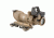 Trijicon ACOG 4x32 ECOS Dark Earth Brown Amber Center Illumination Rifle Scope and 4.0 MOA RMR Sight