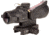 Trijicon Dual Illuminated Compact ACOG Scope, 3x24 mm, Red, .223/55gr. Horseshoe Dot Reticle, Matte Black, 400348