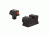 HD Night Sight Set &quot; Orange Front Outline &quot; for Colt Commander