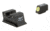 Trijicon Walter Heavy Duty Night Sight Set, Yellow Front Outline, PPS, PPX, PPS M2, 600742