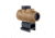 Trijicon MRO SD 1x25mm Reflex Red Dot Sight, 2.0 MOA Adjustable Red Dot, with Lower 1/3 Co-witness Mount, Anodized Coyote Brown, MRO-C-2200328