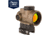 Trijicon OPMOD MRO 1x25mm Red Dot Sight, 2 MOA Green Dot Reticle, w/Full Co-Witness Levered Quick Release Mount AC32083, Coyote Brown, 2200099