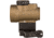Trijicon OPMOD MRO 1x25mm Red Dot Sight, 2 MOA Green Dot Reticle, w/Lower 1/3 Co-Witness Levered Quick Release Mount AC32084, Angled Glass, Coyote Brown, 2200100
