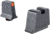 Trijicon Suppressor/Optic Height Sight Set, Orange Front/Metal Rear &amp; Green Front Lamp, Glock  42, 43, 43x, 43e, 48, Black, 601146