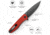 TRIVISA Hummingbird Linerlock Red G10, TVJM07RG14