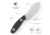 TRIVISA Pumpkin Fixed Blade Black TVYD03CG14