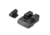 TruGlo Brite Site Tritium Pro Front/Rear Green Night Sight Set for HK VP9/VP40/P30/HK45, 3-Dot Configuration Front, White Focus Lock Ring, Steel, Black, TG-TG231H1W