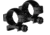TruGlo Lightweight 1in Scope Rings Mounts, Picatinny/Weaver Rails, Medium, Black, TG-TG8960B1