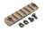 TRYBE Defense Magnite M-Lok Picatinny Rail Section, 7 Slots, FDE, TRBDMGRAIL7-FDE