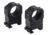 TRYBE Optics Advanced Scope Rings, Tube Dia 1in, High, Black, TROHERNG1H