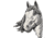 TS Brown Horse Head Pin, TSBA1