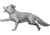 TS Brown Running Fox Pin, TSBA3